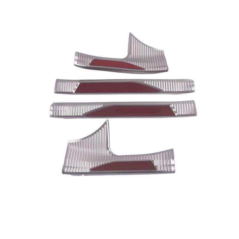 For Lexus NX 250 260 350h 350 F 2022 2023 2024 Stainless Steel Inner Door Sill Scuff Plate Covers Threshold Accessories 4Pcs