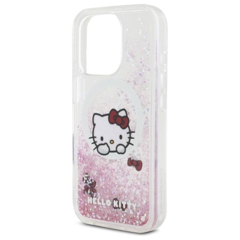 Hello Kitty Liquid Glitter Sweet Kitty Bows Magsafe - Etui Iphone 16 Pro Max (Biały)