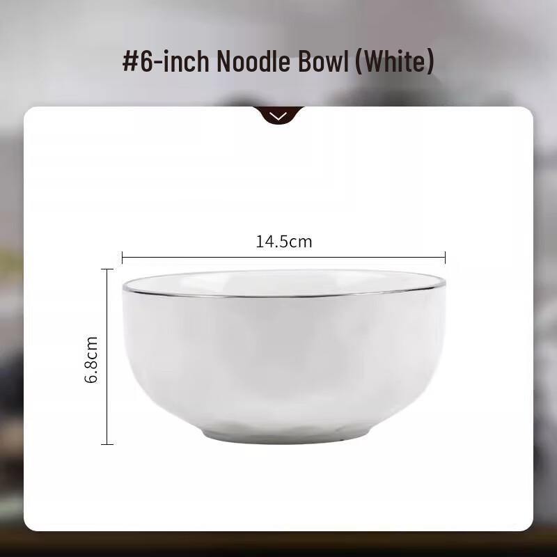 SONICE European Style Ceramic Noodle Bowl