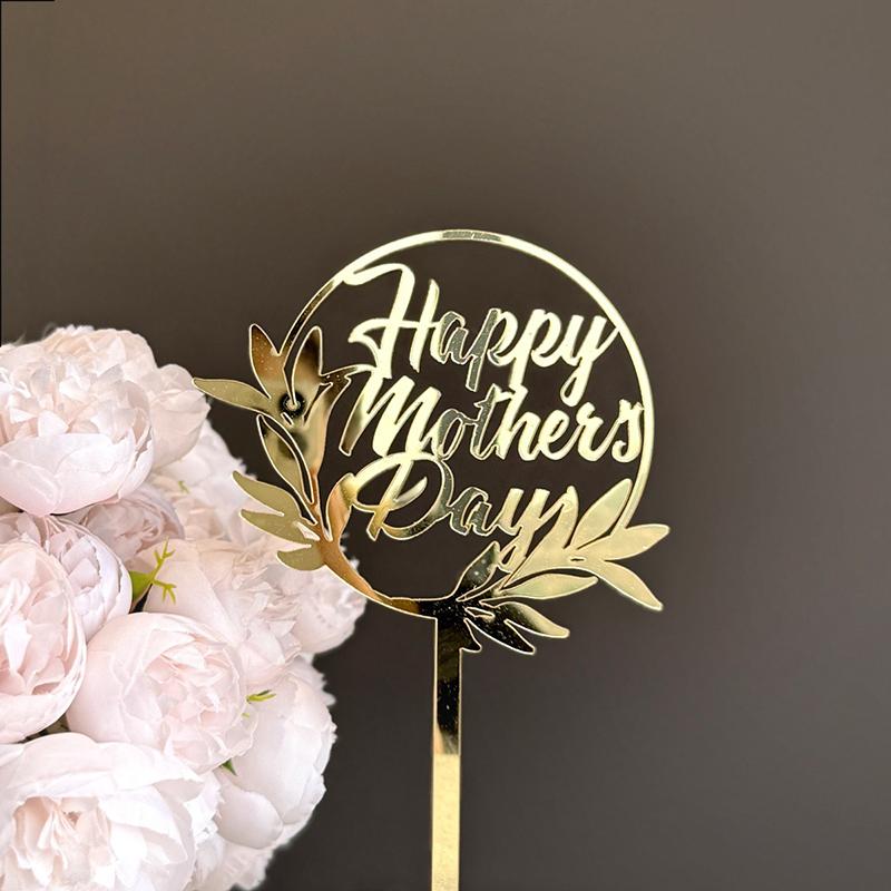 

1Pcs Happy Mother S Day Diy Cake Acrylic Letter Plugin Decoration Festival Party Supplies