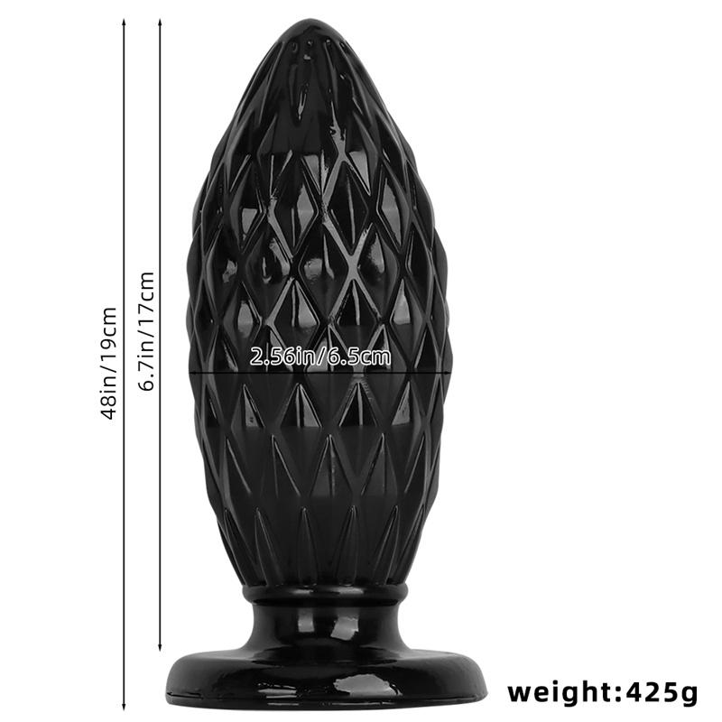 Super Large Black Stimulating Soft Anal Plug Suction Cup Anal Sex Supplies Adult Toys