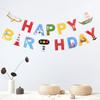 New Style Astronaut Cartoon Birthday Party Banner