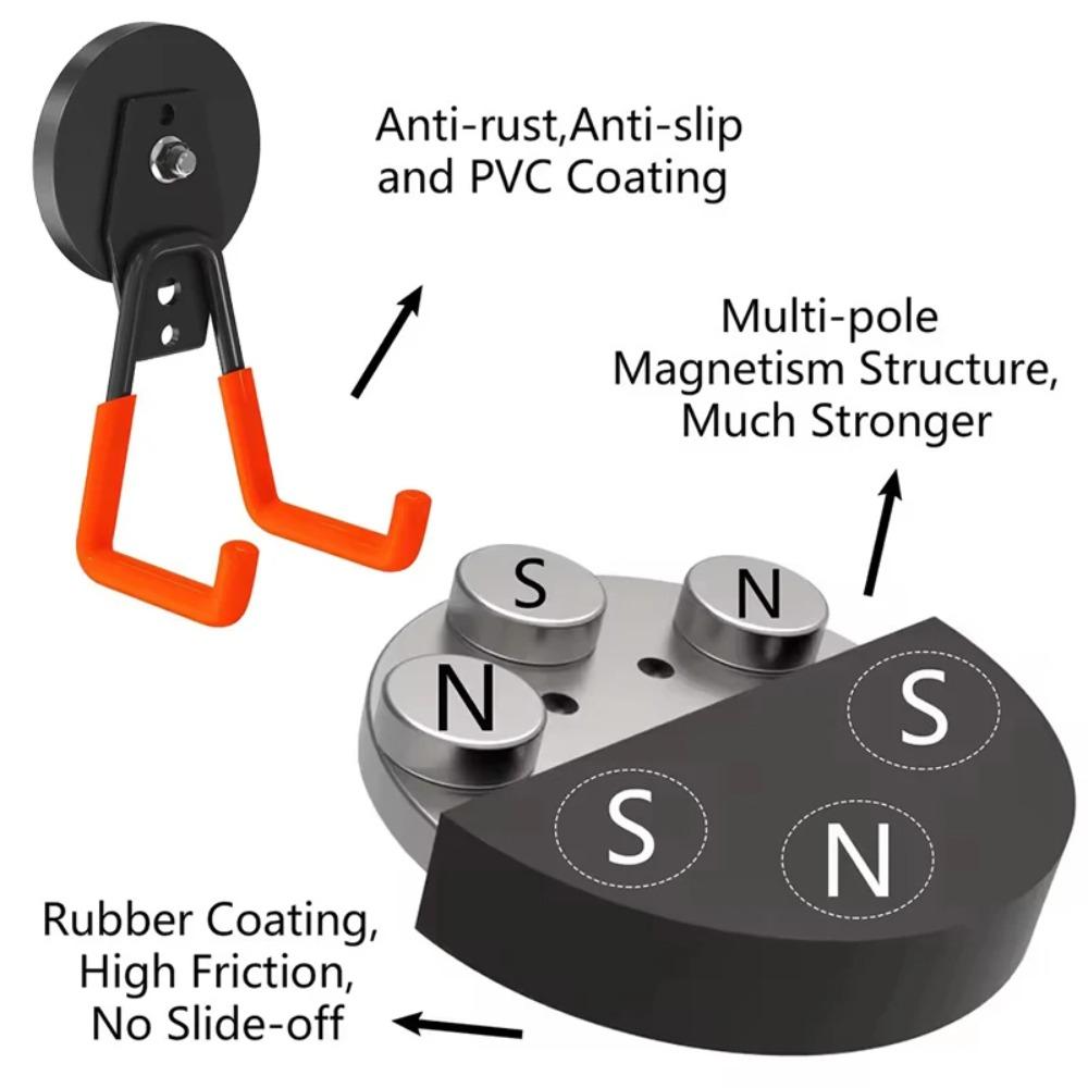 Versatile Magnetic Hooks for Tools Heavy Duty Industrial Hooks Strong Secure Fixing Skateboard Hooks Magnetic Tool Hanger
