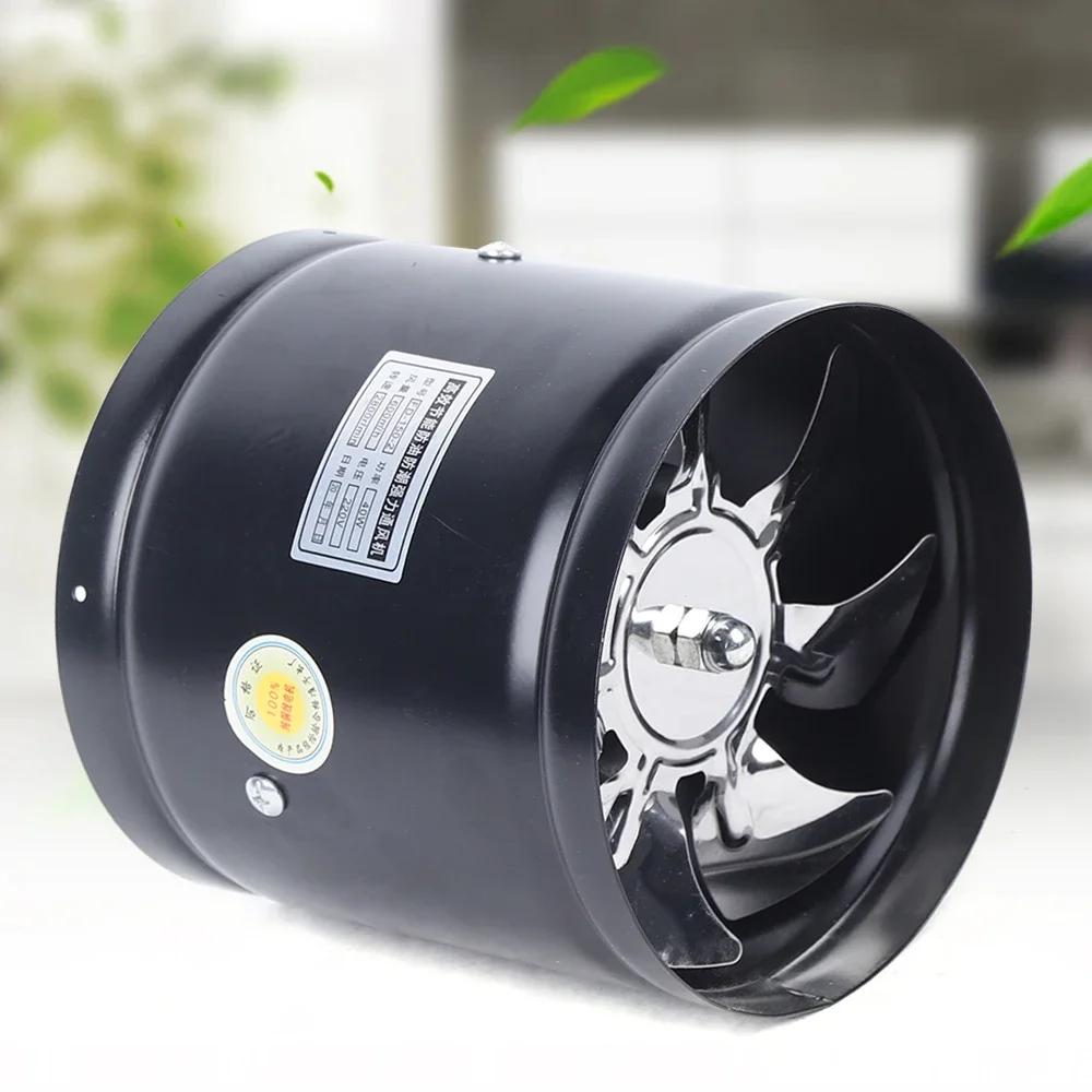 Axial Pipe Metal Blower Bathroom Fan Channel Pipe Fan 500m³/h Channel Duct Extractor Insert Exhaust Fan