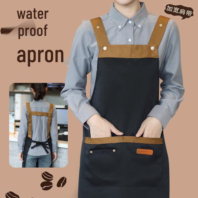 Waterproof Stain-Proof Apron for Supermarket, Catering, and Milk Tea Shops with Logo Printing