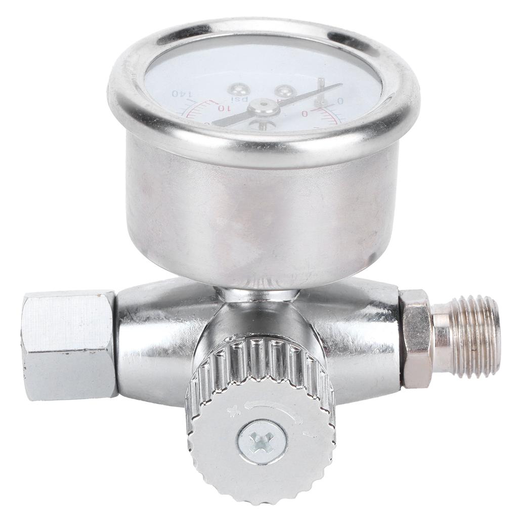 1/4in Spray Guns Air Pressure Regulator Pressure Regulating Adjusting Valve Gauge