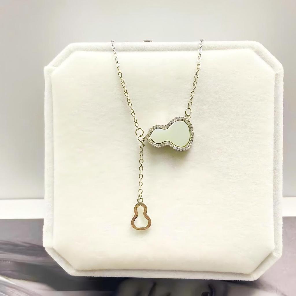 Summer Silver Series Titanium Steel Non-Fading Necklace for Women - Fashionable, Light Luxury, Niche, High-End