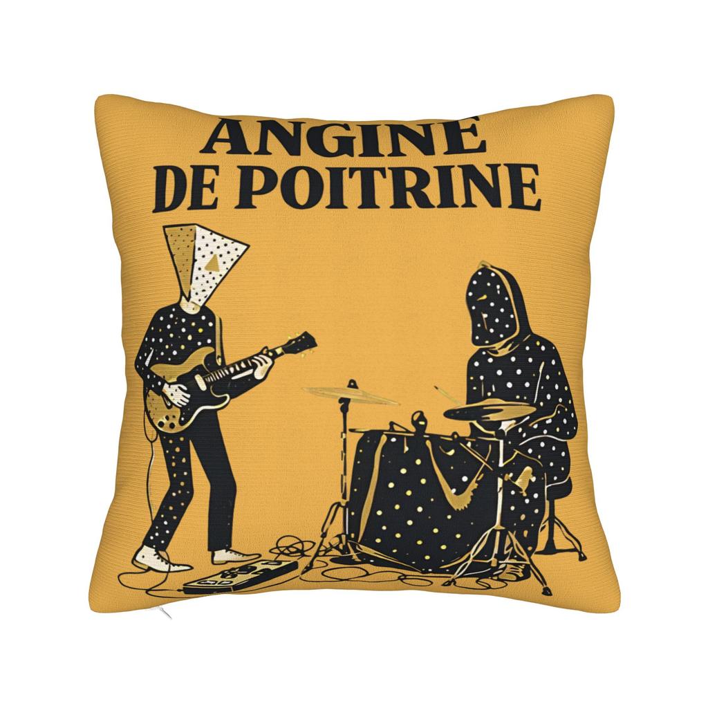 Angine De Poitrine Square Pillow Covers Polyester Car Sherpa Mantra Cushion Cover Cute Decor Throw Pillow Case
