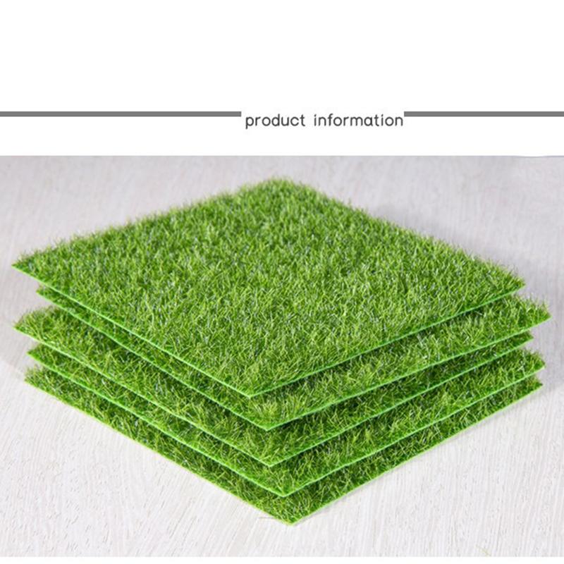 Artificial Grass Lawn Green Fake Plants For Garden Decor Building Model Supplies