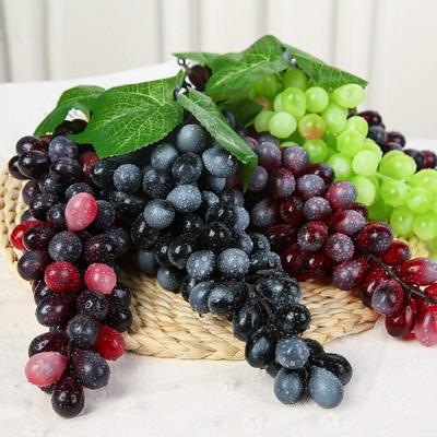 5pcs Artificial Fake Grape Simulation Fruit Decoration Kitchen Party Bar Family Cabinet Wedding Home Decoration Shooting Props
