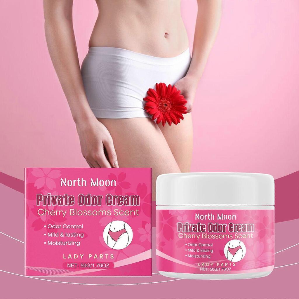 North Moon Women's Care Cream, Women's Daily Gentle Cleansing Body Skin Refreshing Moisturizing Cream