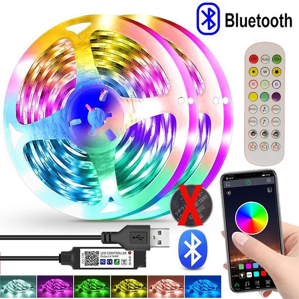 LED Strip Light Strip 5V USB RGB 5050 Light Strip Bluetooth APP Control Suitable For Bedroom And Children's Room Decoration