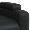 Recliner Chair Black Faux Leather