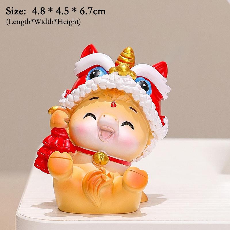 2026 Cute Year Of The Horse Ornament Lucky New Year Horse Toy DIY Desktop Decoration Car Ornament Pony Decor New Year Gift