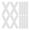 100Pcs Non Slip Clothes Hanger Strips Silicone Adhesive Hanger Grips Anti Skid Closet Accessory Prevent Clothes Sliding Off