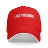 I Had Potential Project Hail Mary Sun Baseball Cap  Spring Classic Trucker Hat For Unisex-Teens Running Hippie Baseball Caps