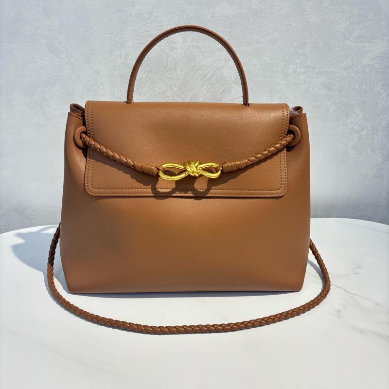 Leather handbag bag old money high-end women's bag