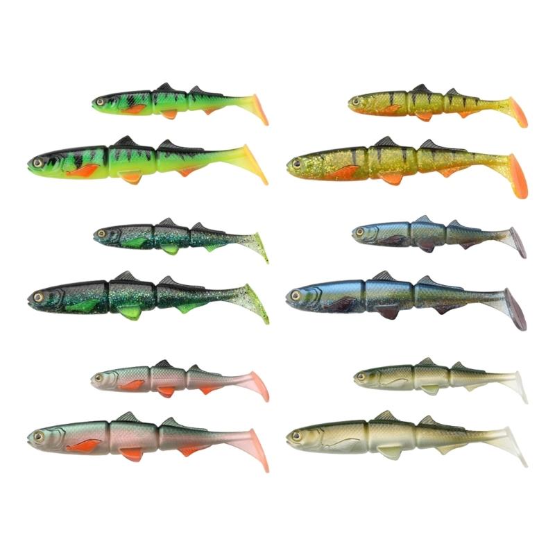 Künstlicher Swimbait Salzwasser T-Schwanz Köder 16cm/22cm Weichköder Paddelschwanz Angelköder Swim Baits