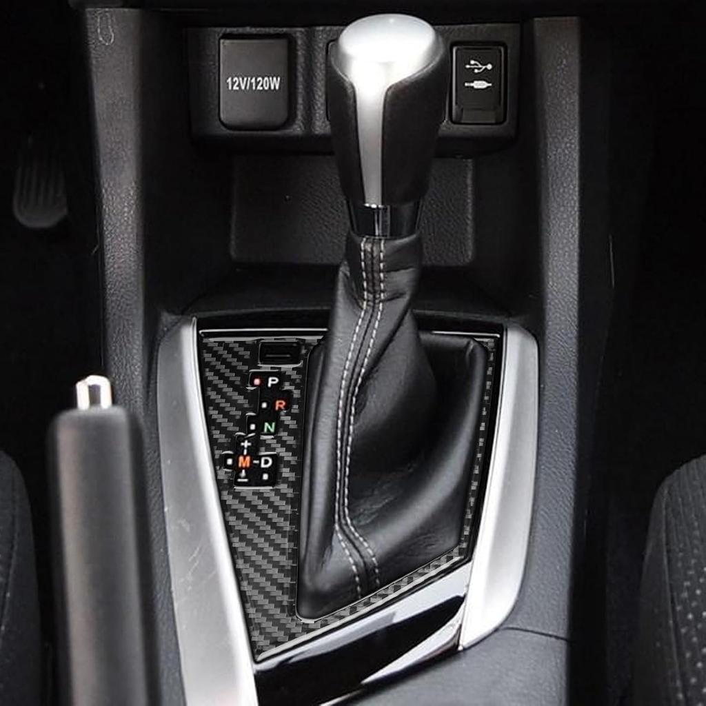Center Console Car Gear Shift Panel Cover Carbon Fiber Sticker Car Interior Trim Compatible with Toyota Corolla 2014 2015 2016 2017 2018 Accessories