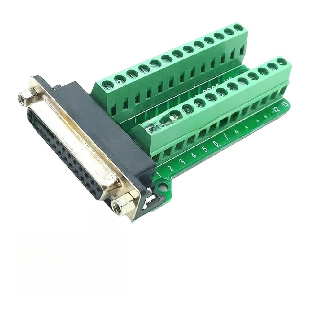 

DB25 Female to Terminal Block Adapter 25 Pin Signal Connector with Insulated Base for Safe Electrical Connection China Mainland