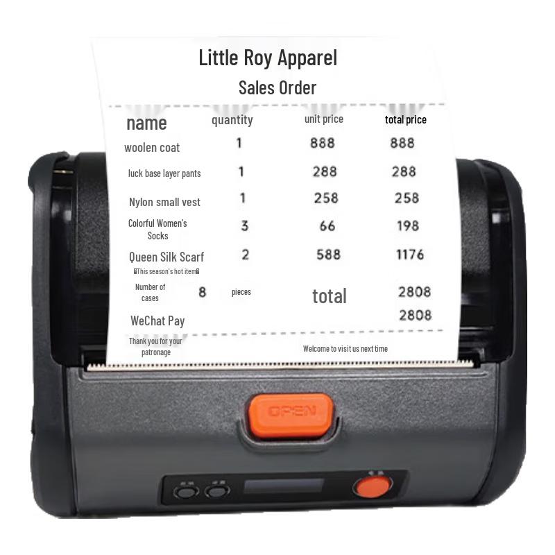 ZICOX CC4 Portable Bluetooth Thermal Label Printer