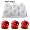 Raspberry Shaped 6 Cavity Silicone Baking Mold for DIY Chocolate Cake Making - Perfect for Baking Enthusiasts