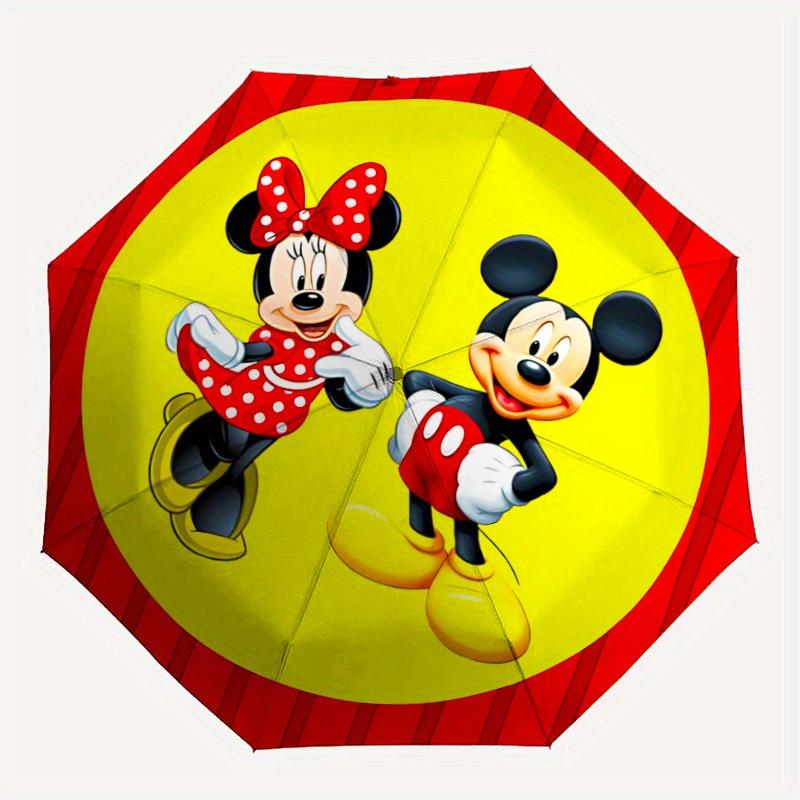 

1pc Mickey, Minnie Automatic Umbrella | Portable Foldable 8-Rib Manual Open, Casual Accessory, Durable Canopy yy250823070