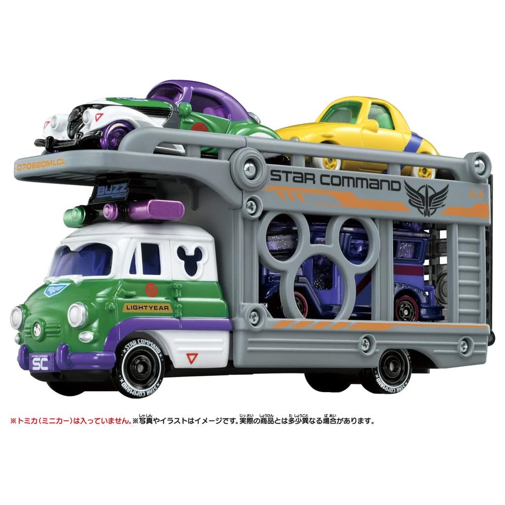 Takara Tomy Disney Motors Buzz Lightyear Miniature Car Toy for Ages 3 and Meets Toy Safety ST Mark TOMICA TAKARA TOMY "Tomica Pal's Transporter" Up,