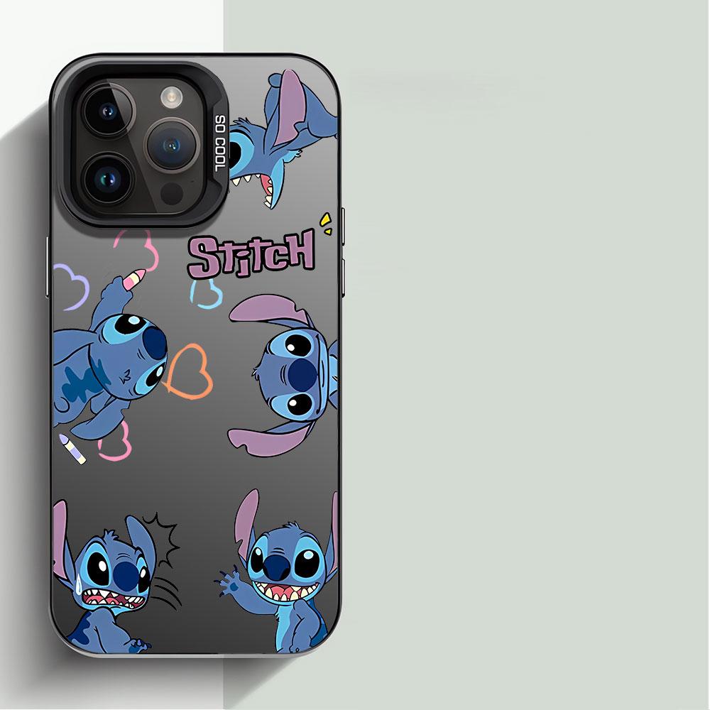 

Чехол для телефона Disney Stitch для iPhone XS Max XR 12 Pro 15 Plus 13 14 Pro 11 Pro Max X 13 Pro Max 13 Pro Роскошный мягкий чехол-накладка for iPhone 11 Pro