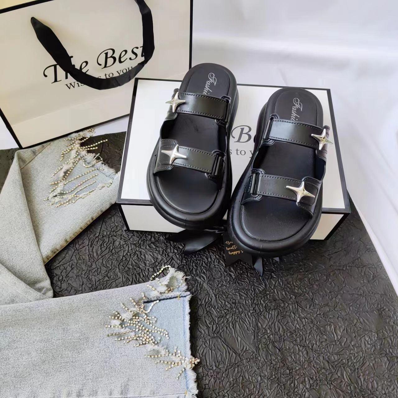 

Женские ПВХ пляжные сандалии толстая подошва мягкая подошва летние уличные шлепанцы на высоком каблуке тапочки оптом для женщин и дам 38-39