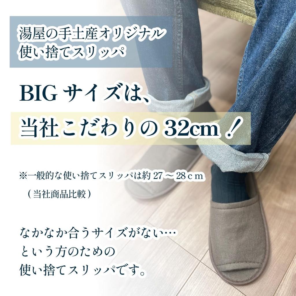 Disposable Slippers Large Large Individually for Commercial Portable Guest Private Front Opening 16 Japanese Shoe Size [Yuya Souvenir] CRM-3, Size,