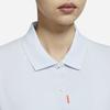 Nike SS22 Solid Color Polo Shirt Women Tops Gray White DC3427-085