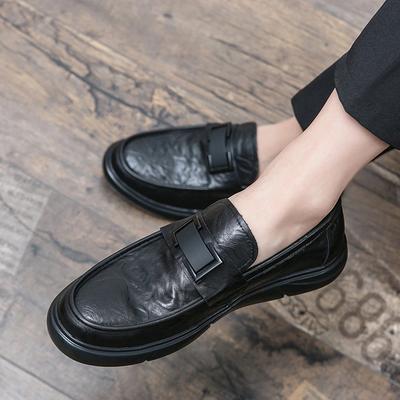 Mode High-End Marke Herren Leder Freizeitschuhe Bequeme Flachboden Loafer Vielseitige Pendlerschuhe Herren Business Arbeitsschuhe