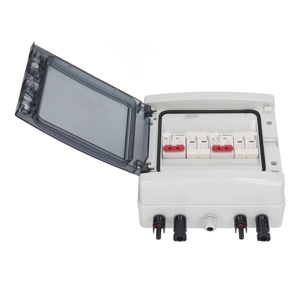 PV Circuit Breaker DC 500V 32A IP65 Isolation Switch 2 in 2 Out with Box for Protection