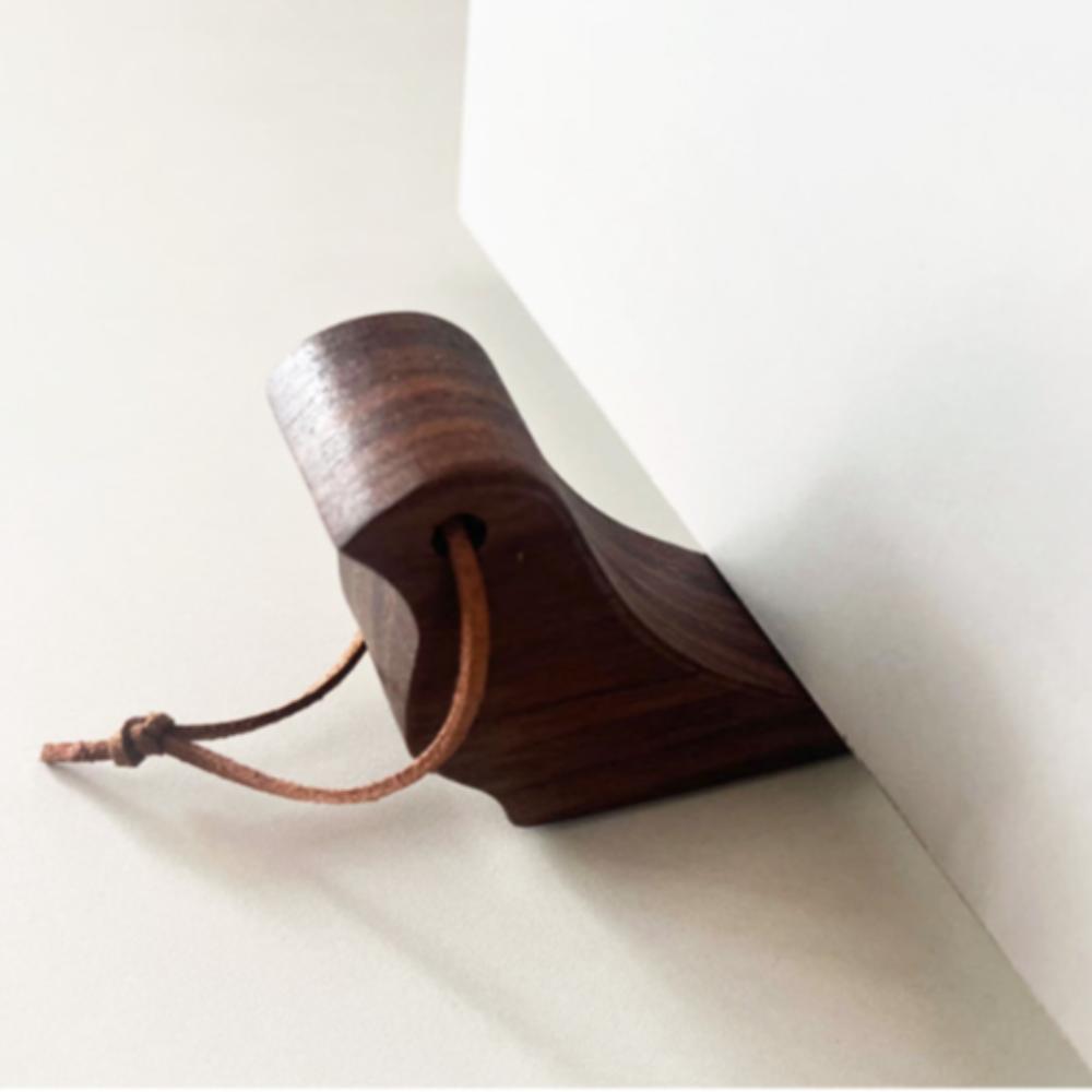 Door Wedge Wooden Bird Door Stopper Floor Stop Wall Protector Funny Door Suction Home