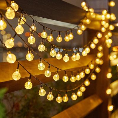 Solar Bubble Balls Lampe Lichterkette Outdoor Wassertropfen Outdoor Wasserdicht Orb Weihnachtsbeleuchtung Terrasse Urlaub Party