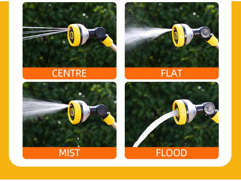 Hochdruck-Wasserpistole mit langem Griff, multifunktional, für Autowäsche und Gartenbewässerung