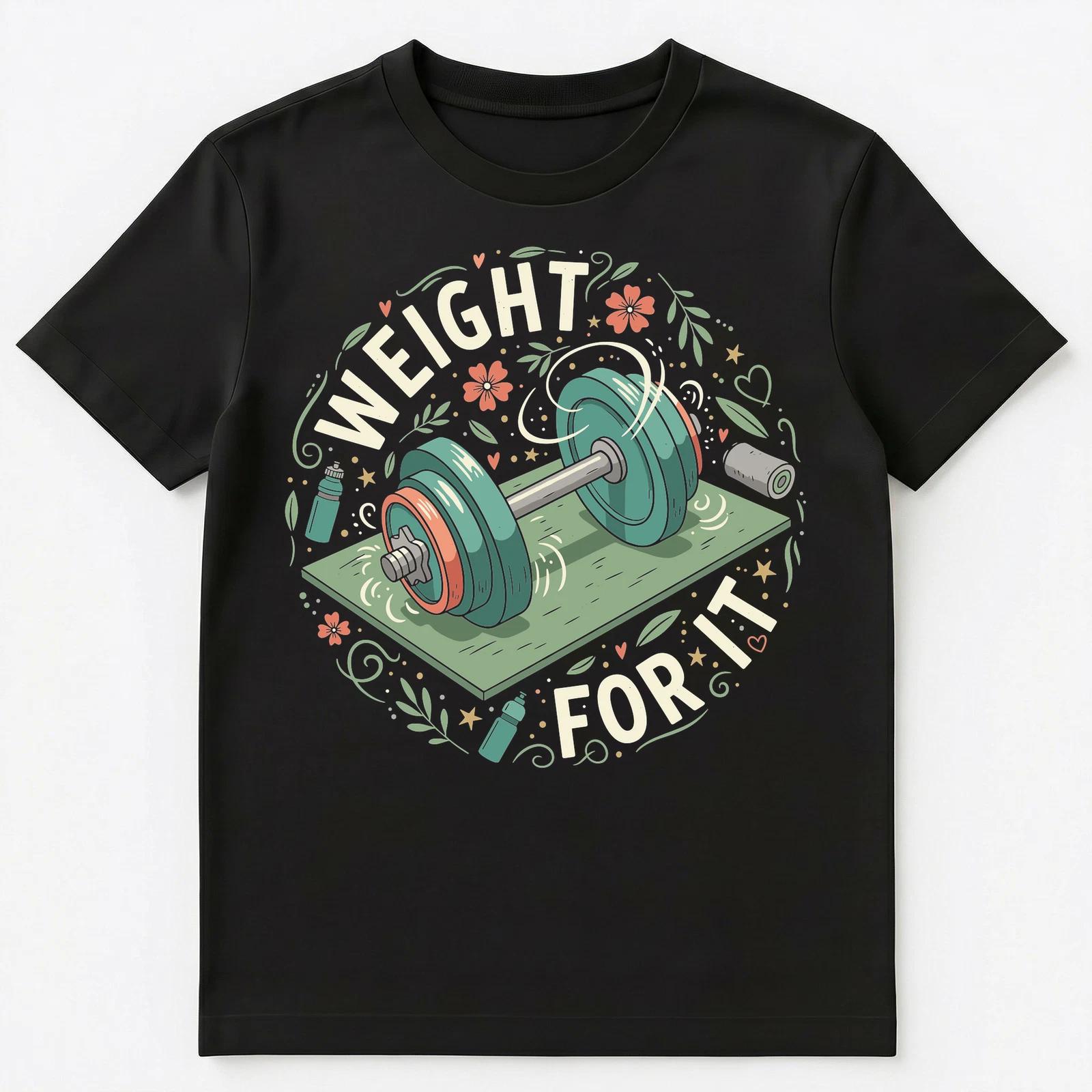 Motivational Weightlifting Pun Enthusiast Design Unisex T-Shirt XL