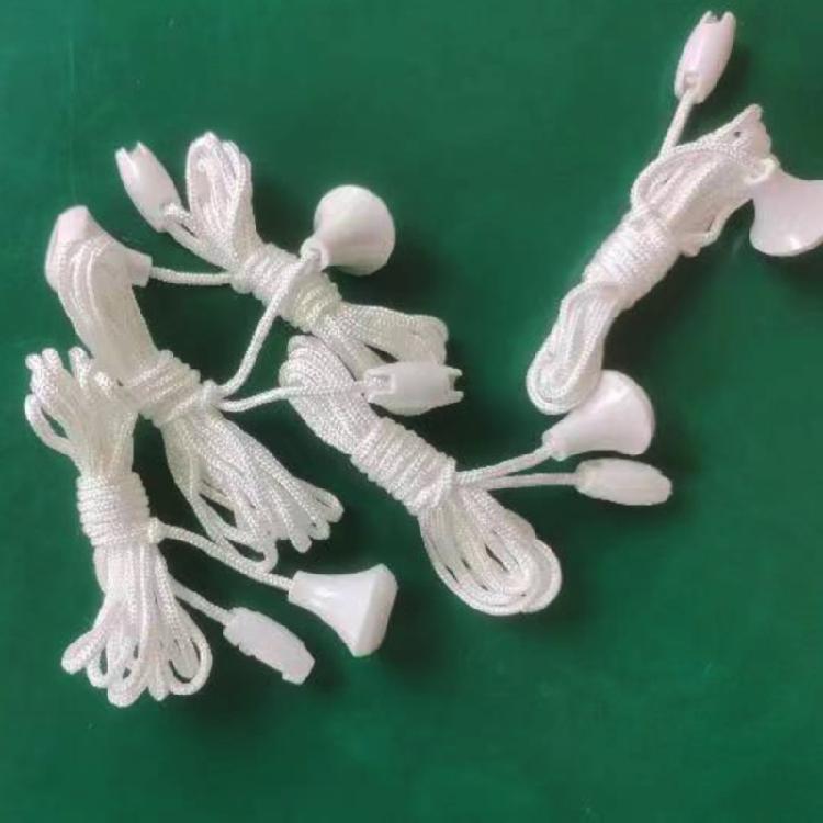 10Pcs 1.5m Light Switches Pull Rope Bathroom Light Pull Cord String with Connector for Ceiling Switches Bathroom Light