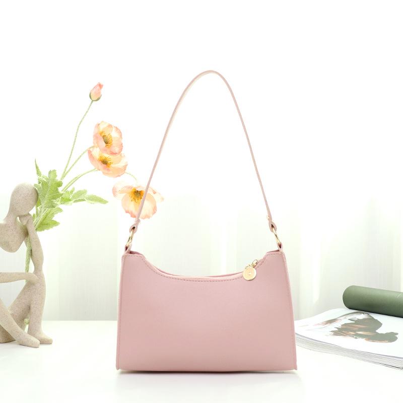 2022 Women's Korean Fashion Baguette Handbag - Simple Underarm Bag