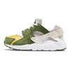 Stussy x Nike Air Huarache LE PS Dark Olive 2021 Kinder Sneaker Grün Weiß Pale-Ivory DH3324-300