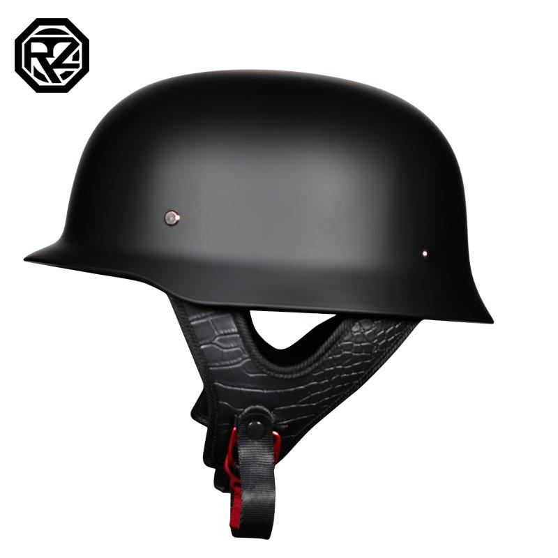 World War II German Style Motorcycle Helmet Capacetes Open Face Retro Cascos Para Moto