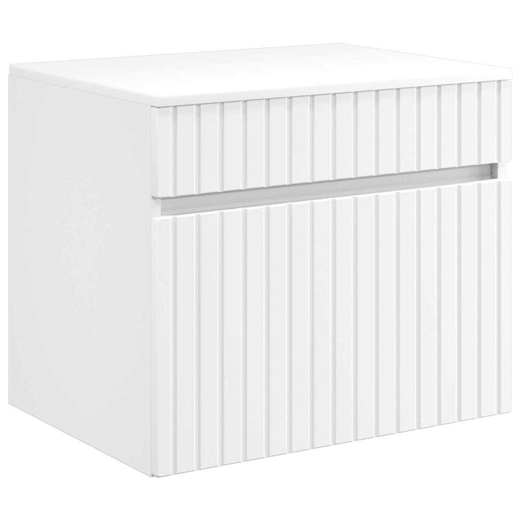 5 Piece Bathroom Cabinet Set White 53 X 15.5 X 70 Cm