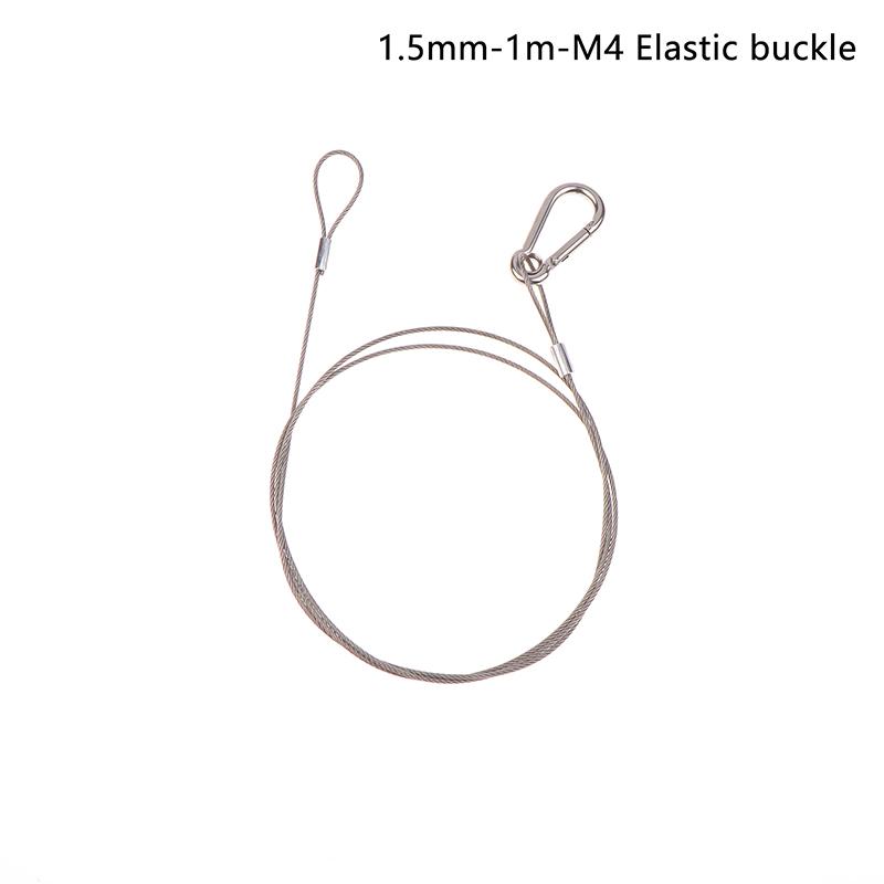 4Pcs/Lot Flexible Thin Black 1.5/2/3Mm Cable Safety Steel Lock Wire Safe Rope Locks Led Par Light Duty Quick Release Pin