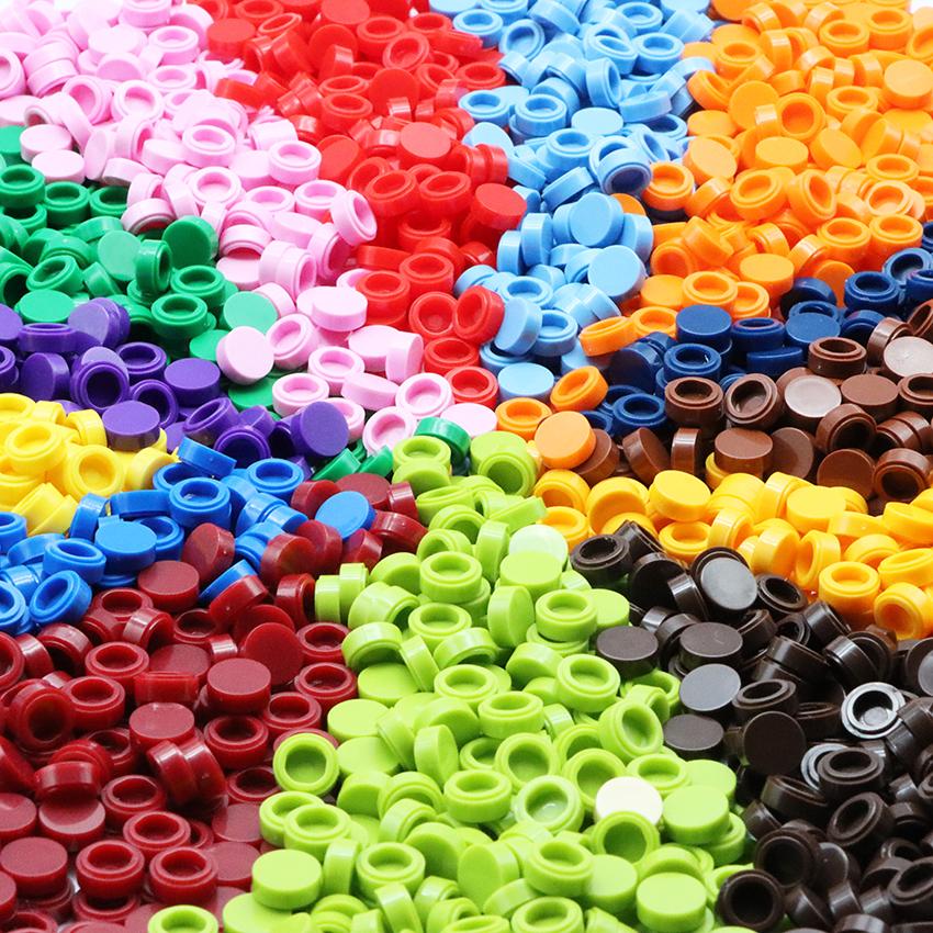 DIY Pixel Art Bricks 1x1 Runde Fliesen Bausteine Kompatibel mit 98138 Groß Anime Figur Montieren Spielzeug Geschenk für