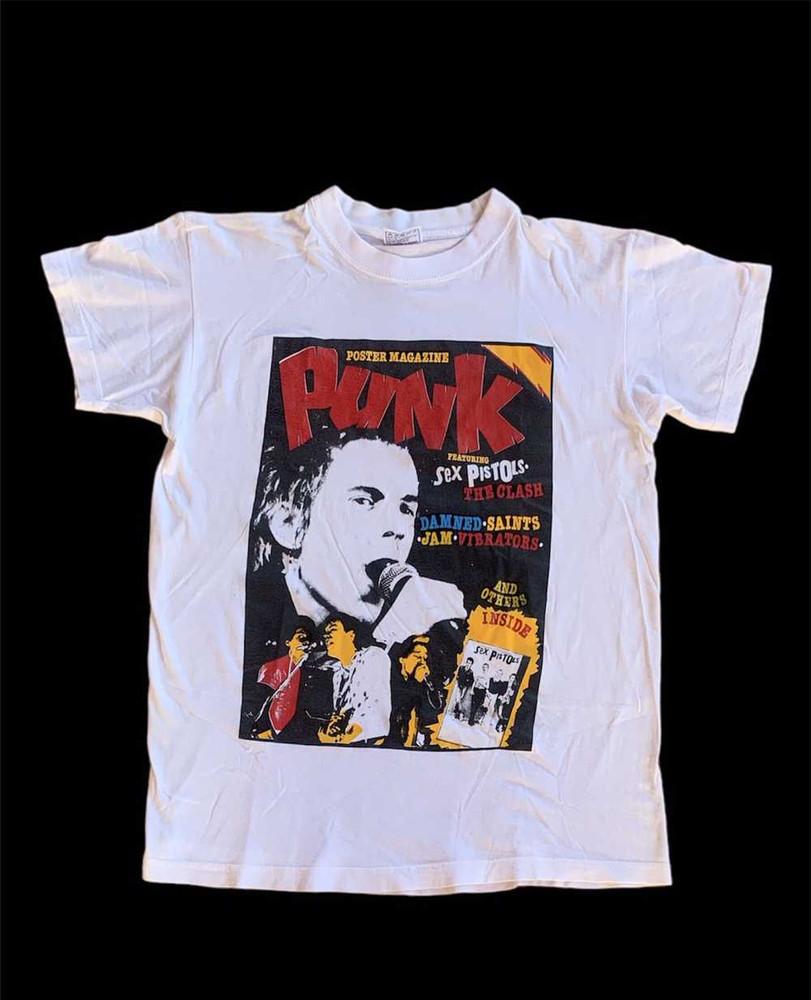 Band Tees Vintage Sex Pistols Punk Poster Magazine TShirt S5XL PA5477 Unisex T-Shirt XXXXL