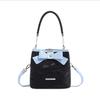 Summer High-end Bow Bucket Bag for Women with Niche Design Light Luxury Handbag Crossbody Women's Bag