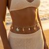 Fashion Painted Clownfish Elephant Pendant Waist Chain for Women Bohemian Imitation Pearl Shell Belly Chain Bikini Body Jewelry