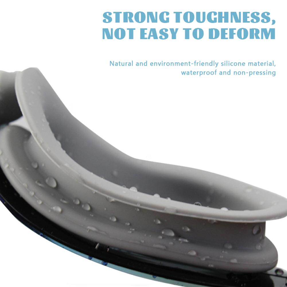 Fashion Swimming Goggles, Adjustable Buckle Anti-fog Transparent Lens Lens, Male Men and Women