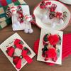Children's Christmas Hair Bow Accessories for Baby Girls - Festive Headwear & Stage Performance Hair Clips